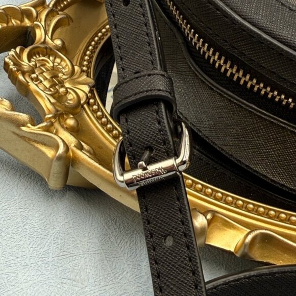 🆕 VIVIENNE WESTWOOD 🧿 NWOT Ruby Round Crossbody Bag, Black Jacquard - AUTH - Picture 9 of 16